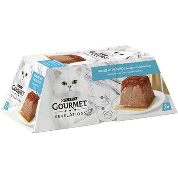 Purina Gourmet Revelations Ton Balıklı Kedi Yaş Maması 2x57gr ürün görseli 1
