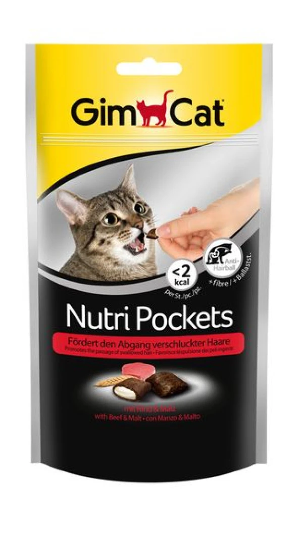 Gimcat Ödül Tableti Nutripocket Malt-Biftek 60gr