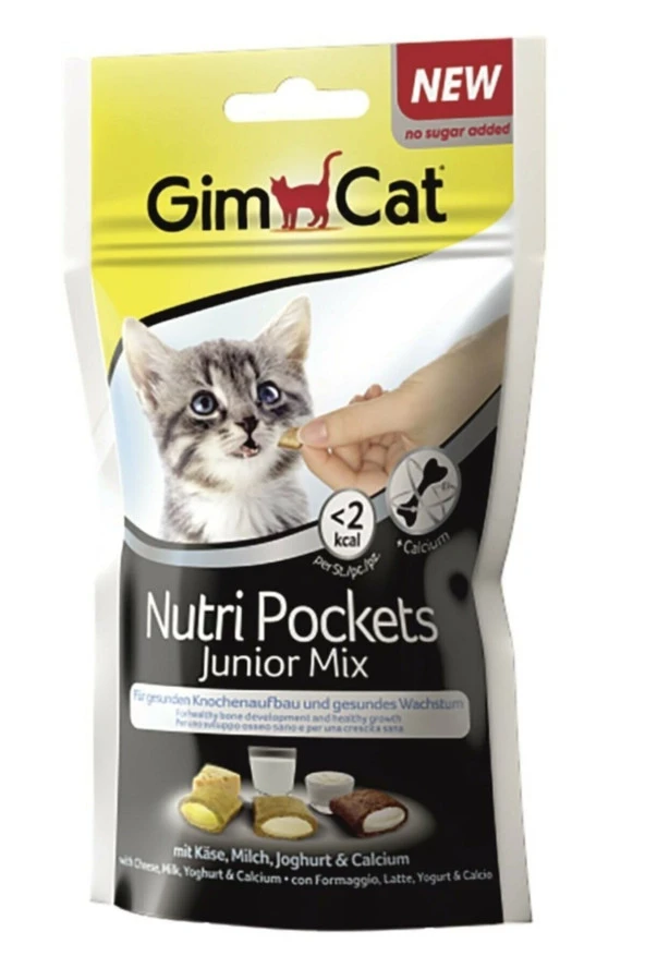 Gimcat Ödül Tableti Nutripocket Junior Mix 60gr