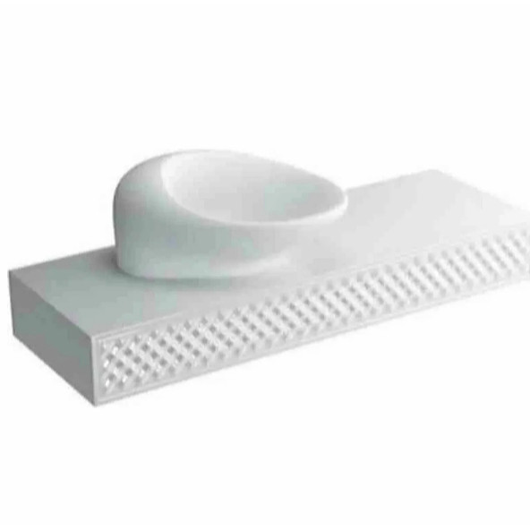 VitrA Freedom Tezgah üstü Lavabo 59 cm - Beyaz - Vitra Clean Özellikli ( kir ve kireçi önleyen özel madde )
