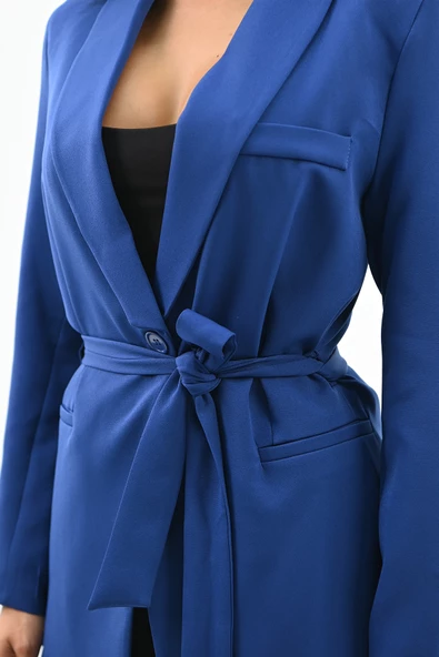 Kadın Kuşaklı Blazer Ceket 9004-1-24 - 11