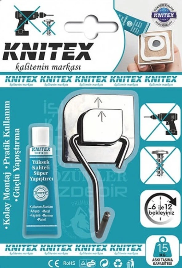 Knitex Yapışkanlı Tekli Askı 2787 - 2