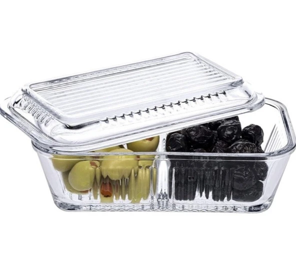 Paşabahçe Frigo 2 Bölmeli Kapaklı Saklama Kabı 96764 - 2