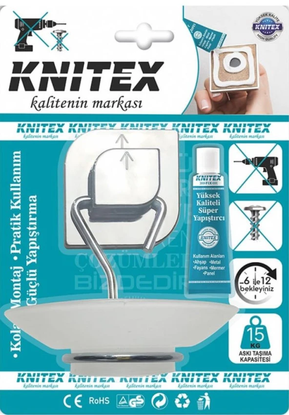 Knitex Vakumlu Lavoba Banyo Sabunluk 2793