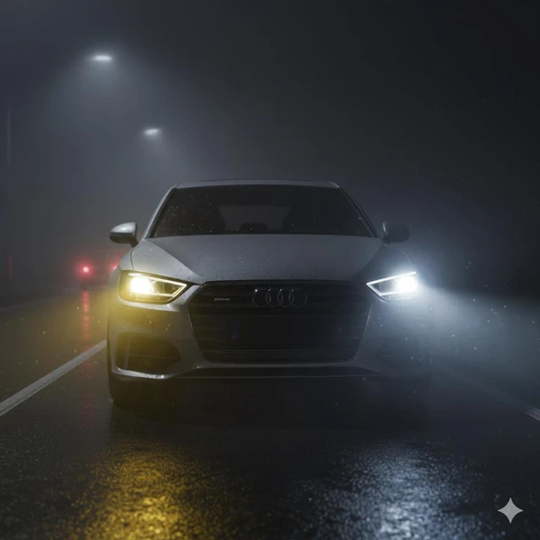 Space 12V Çift Renk Sarı Beyaz H4 Led Far Ampulü - Resim 3