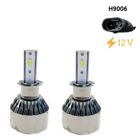 Space 12V H9006 Küçük Kasa Beyaz Led Far Ampulü (4800LM) ürün görseli 1