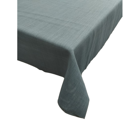 Hayat Home 140x250 Antrasit Linen Etamin Keten Görünümlü Dertsiz Masa Örtüsü