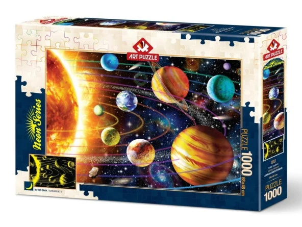 Art Puzzle Güneş Sistemi 1000 Parça Neon Puzzle 5012