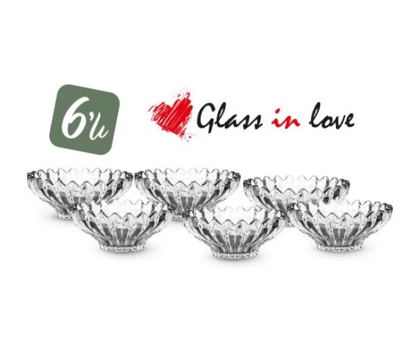 Glass İn Love Cam Kase 6 lı