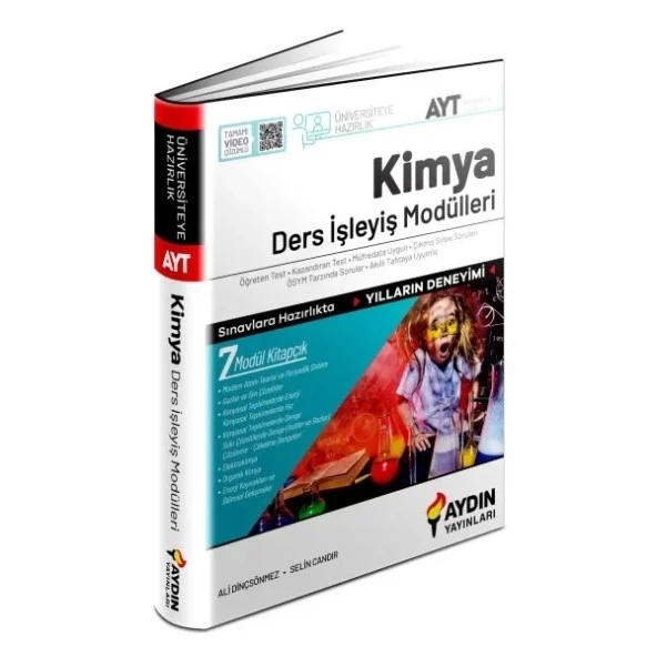AYDIN YAYINLARI Üniversiteye Hazırlık AYT Kimya Ders İşleyiş Modülleri