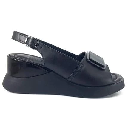 VENÜS 2409302Y DOLGU TOPUK FASHİON DERİ KADIN SANDALET - 3