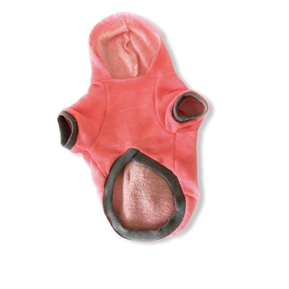 Pink Bunny Braid Kapşonlu Sweat by Kemique Köpek Kazağı - 7