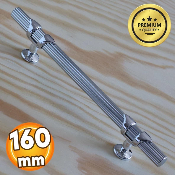 Emir Kulp Krom 160 mm - 16 cm Metal Mobilya Mutfak Çekmece Dolap Dolabı Kapak Kulbu Kulpu Kulpları