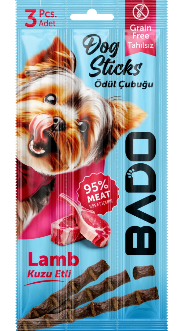 Bado Köpek Ödül Çubuğu Kuzu Etli 3X5gr