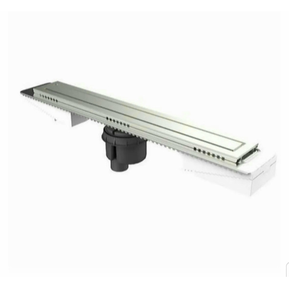 VitrA Elegant Duş Kanalı 80 cm - Parlak Krom - Alttan Çıkışlı