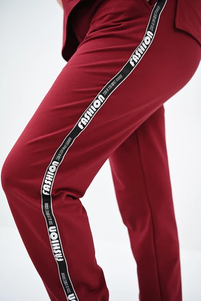 Kadın Büyük Beden Yan Şerit Detaylı Eşofman Takımı 8088-24 - Resim 12