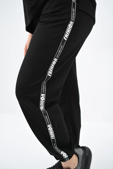 Kadın Büyük Beden Yan Şerit Detaylı Eşofman Takımı 8088-24 - Resim 7