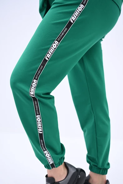 Kadın Büyük Beden Yan Şerit Detaylı Eşofman Takımı 8088-24 ürün görseli 1