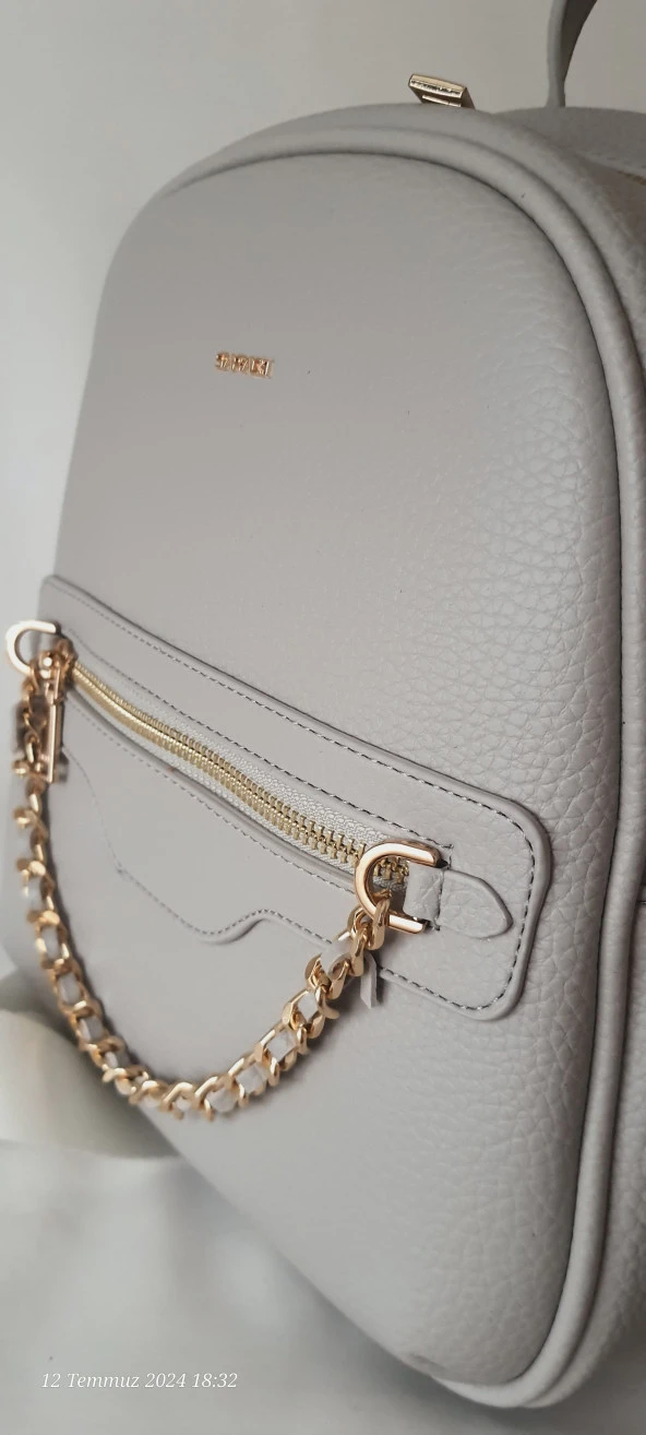 242SYR904 Model Sarach Marka Gri Renk Sırt Çantası - 4