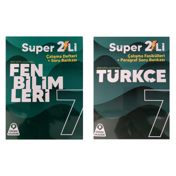 ÖRNEK AKADEMİ 7.SINIF SÜPER İKİLİ SET TÜRKÇE + FEN BİLİMLERİ