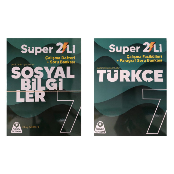 ÖRNEK AKADEMİ 7.SINIF SÜPER İKİLİ SET TÜRKÇE + SOSYAL BİLGİLER