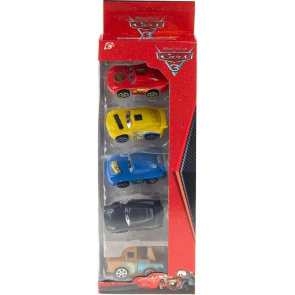 CANALİ TOYS Şimşek Cars 5'li Sürtmesiz Kutulu Araba   1115