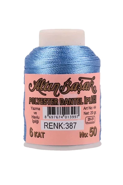 3 Adet Altınbaşak Oya ve Dantel İpi 20 gr - Royaleks - No: 387 - 3