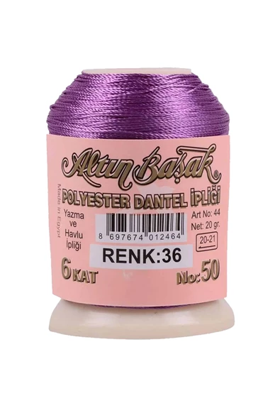3 Adet Altınbaşak Oya ve Dantel İpi 20 gr - Royaleks - No: 036 - 3