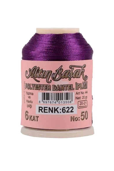 3 Adet Altınbaşak Oya ve Dantel İpi 20 gr - Royaleks - No: 622 - 3