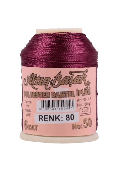 3 Adet Altınbaşak Oya ve Dantel İpi 20 gr - Royaleks - No: 080 - 3