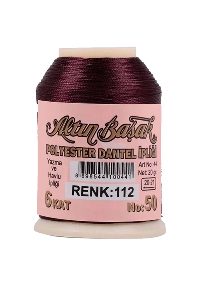 3 Adet Altınbaşak Oya ve Dantel İpi 20 gr - Royaleks - No: 112 - 3
