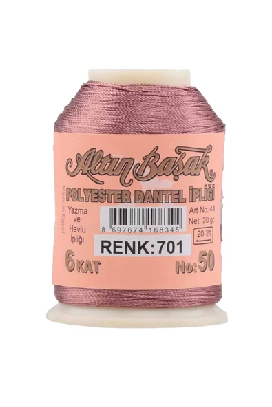3 Adet Altınbaşak Oya ve Dantel İpi 20 gr - Royaleks - No: 701 - 3