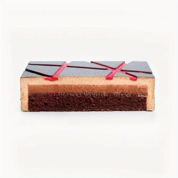 Silikon Kare Mousse Kek ve Pasta Kalıbı, 16.28 Cm - 4