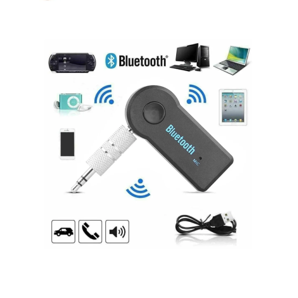 Bluetooth Aux Araç Kiti Adaptörü Hd Ses Kalitesi Kesintisiz Bağlantı Yüksek Kalite - 4