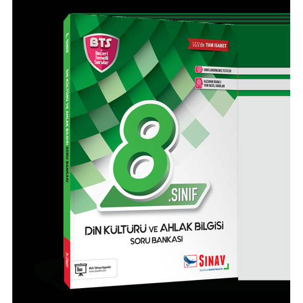 Sınav Yayınları 8. Sınıf LGS Din Kültürü ve Ahlak Bilgisi Soru Bankası