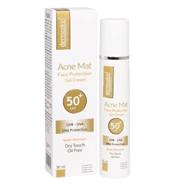 Dermoskin Acne Mat Spf50+ Güneş Koruyucu Jel Krem 50 Ml