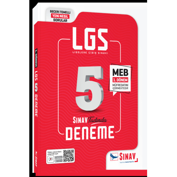 Sınav Yayınları 8. Sınıf LGS 1. Dönem 5 Deneme