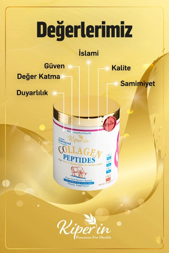 Kiperin Collagen Peptides 50 Günlük 500 gr