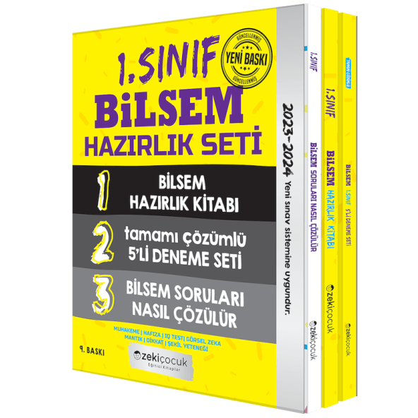 ZEKİ ÇOCUK 1.SINIF BİLSEM HAZIRLIK SETİ