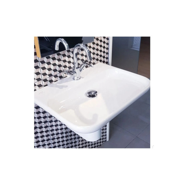 VitrA Mod Lavabo 80 cm - Tek armatür delikli - Duvara Asma ve Ayaklı kullanıma uygun