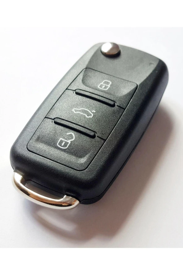 Skoda Octavia Fabia Rapid Superb Uyumlu UDS Anahtar Kabı Kumanda Kabı Oto Anahtarlık Pimli Logolu - Resim 2