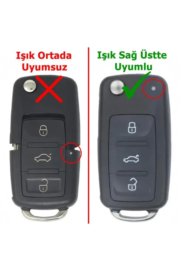 Skoda Octavia Fabia Rapid Superb Uyumlu UDS Anahtar Kabı Kumanda Kabı Oto Anahtarlık Pimli Logolu - Resim 5