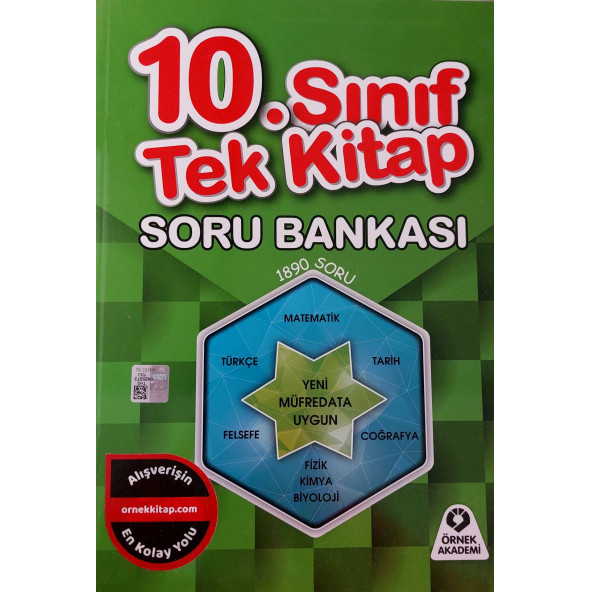 ÖRNEK AKADEMİ 10.SINIF TEK KİTAP SORU BANKASI