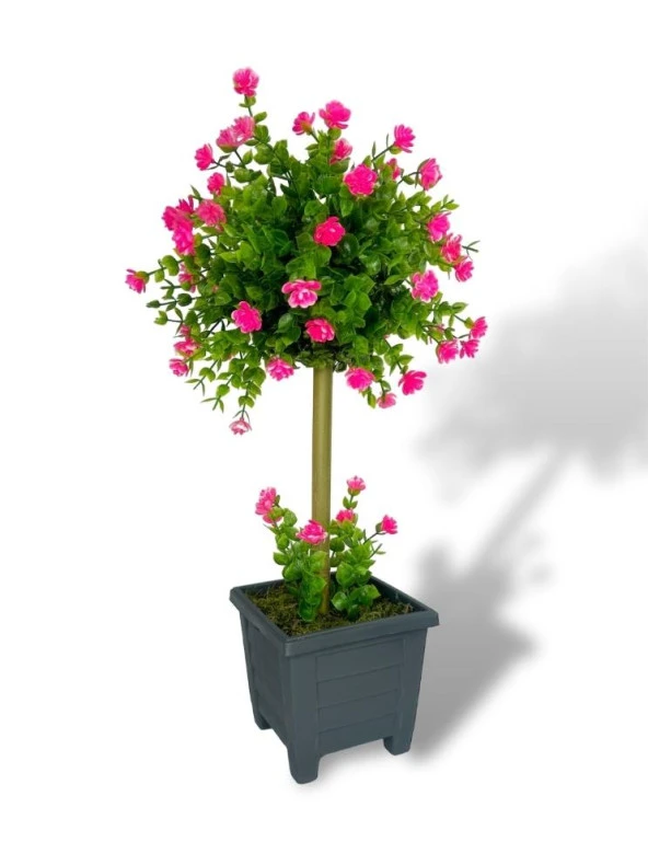 Nettenevime Bonsai Dekoratif Yapay Ağaç Pembe Mineli Bonzai 50*25CM - 1