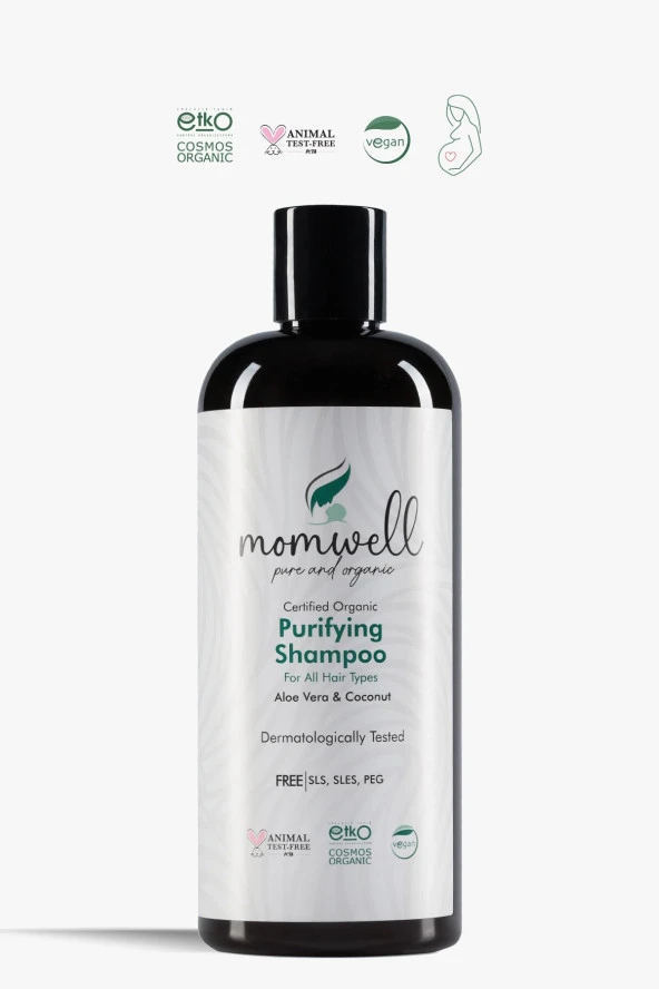 Momwell Organik Arındıcı Şampuan Doğal Parlaklık Verir 400ml