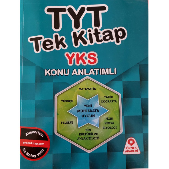 ÖRNEK AKADEMİ TYT TEK KİTAP KONU ANLATIM