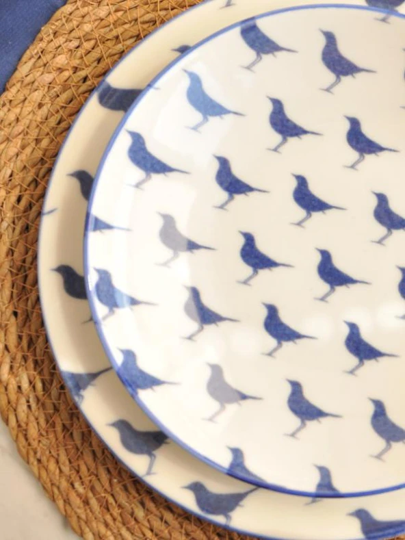 Sipahi Bird Porselen 3 lü Yemek Takımı - Resim 3