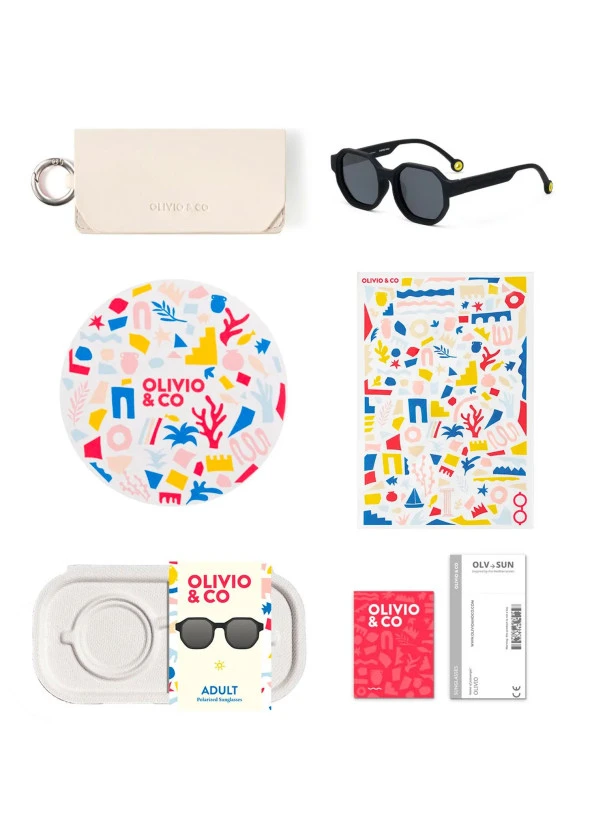 OLIVIO&CO Creative Güneş Gözlüğü Squid Black Yetişkin - 5