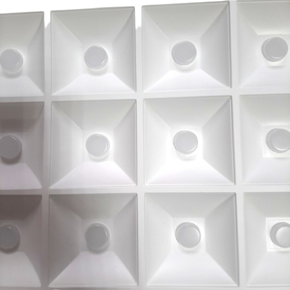 2 adet 90 watt 60x60 panel led tavan armatürü ÖZEL ÜRETİM mercekli - 7