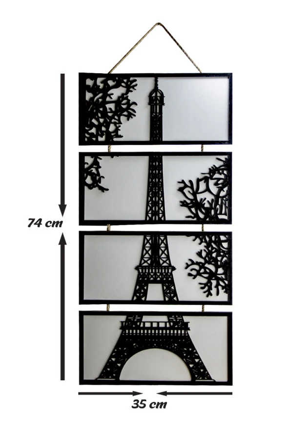 DEKORATİF LUX PARÇALI EYFEL TABLO - 2